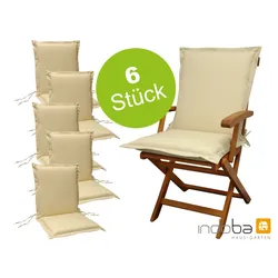 indoba® Sitzauflage Niederlehner "Premium"extra dick - beige