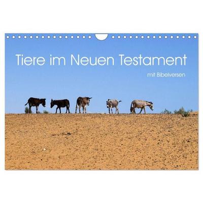 Tiere im Neuen Testament mit Bibelversen (Wandkalender 2027 DIN A4 quer), CALVENDO Monatskalender