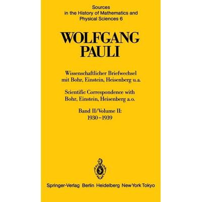 Wissenschaftlicher Briefwechsel mit Bohr, Einstein, Heisenberg u.a. / Scientific Correspondence with Bohr, Heisenberg a.o.. Band 2, Taschenbuch von