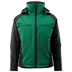 Softshelljacke "DARMSTADT" Unique - L - grün/schwarz
