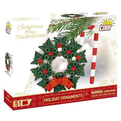 COBI 20011 - Christbaumschmuck - Feiertagsornamente, Bausatz, 51 Klemmbausteine