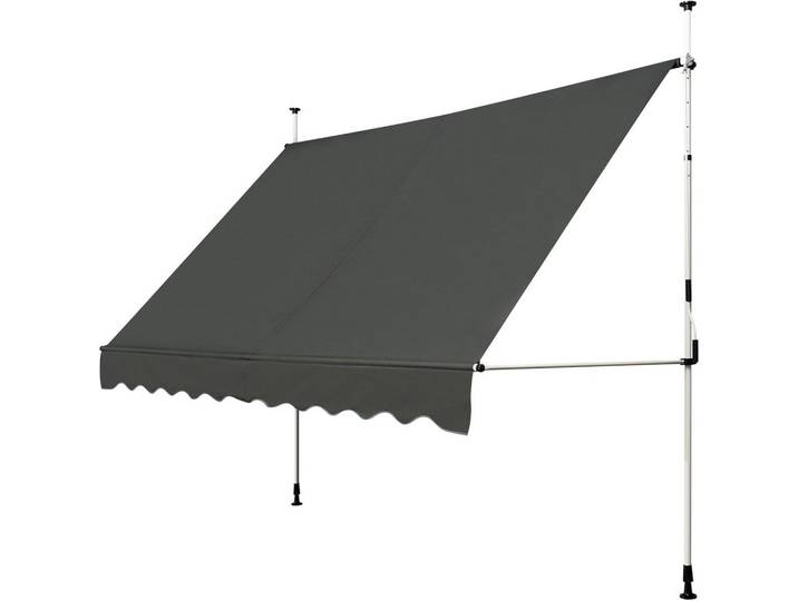 KLEMMMARKISE 350cm Grau