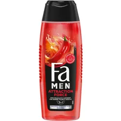 4x Fa, Duschmittel, Duschgel Men Attraction Force 250ml (250 ml)