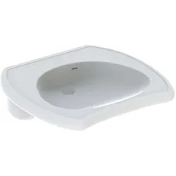 Geberit Vitalis Waschtisch, unterfahrbar 65cm, mit Überlauf, 121765000, Farbe: Weiß