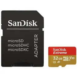 SanDisk Extreme - Flash-Speicherkarte microSDHC/SD-Adapter inbegriffen - 32 GB -...