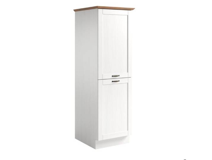 Armoire Midi Teramo 2 portes Blanc / Miel