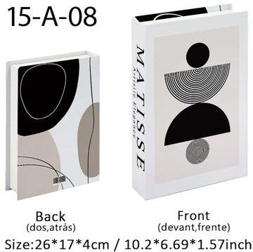 Uplift Essentials Matisse & Bauhaus Decorative Books High Definition Literary Architectural Sculpture style 2 functional (open Storage)