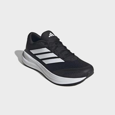 Laufschuh ADIDAS PERFORMANCE "RUNFALCON 6 WIDE", Herren, Gr. 46, schwarz-weiß (cschwarz, ftwwht, carbon), Synthetik, Textil, Schuhe Laufschuh, weite Passform