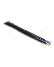 Delock Flexible Kabelleitung 15 mm Durchmesser 10 m Schwarz (22085)