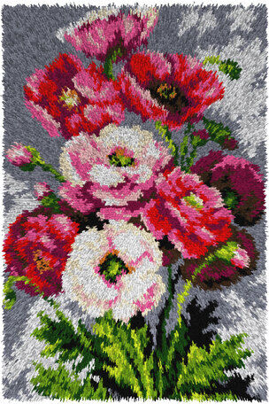 Knüpfteppich "Blumenbouquet"
