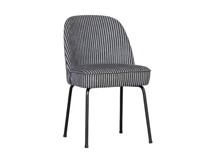 Design Esszimmerstuhl „Vogue“, viele Farben Strukturstoff Schwarz/Grau De Eekhoorn