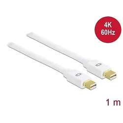 DELOCK Displayport Kabel mini DP -> mini DP St/St 1.00m weiß
