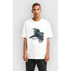 RVCA Horton Raven T-Shirt antique white Gr. S