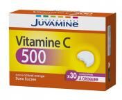 Juvamine Vitamine C 500 30 Comprimés à Croquer - Boîte 30 Comprimés