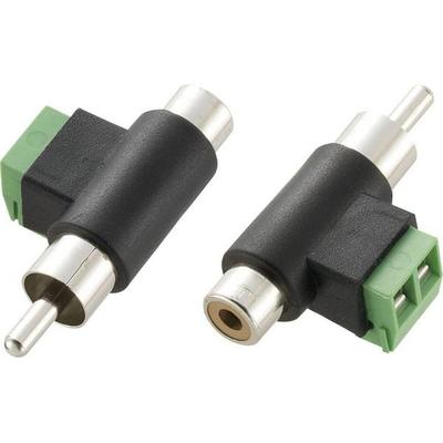 TRU Components Cinch-Adapter Cinch-Stecker - Cinch-Buchse, Schrauben 1St.