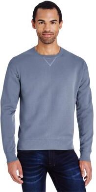 ComfortWash by Hanes GDH400 Men's Comfort Wash Fleece Sweatshirt in Saltwater size Medium   Cotton/Polyester Blend