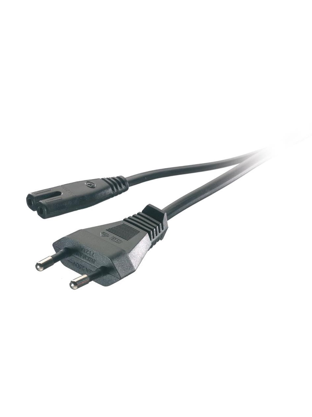 Vivanco Power cord Euro plug - "8 1.25m Black