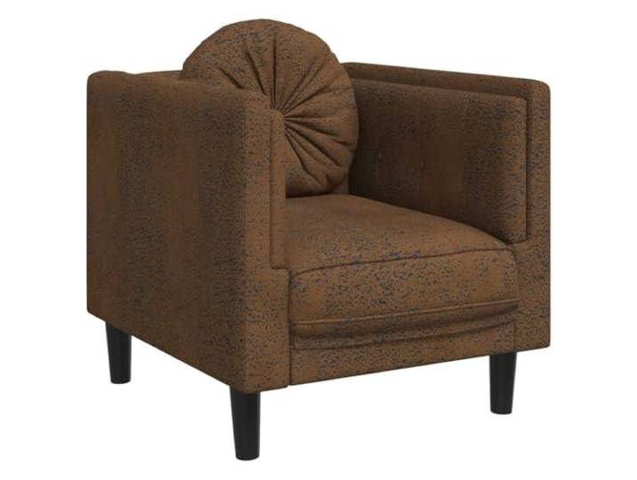 GHVBNMF Sessel mit Kissen Braun Polstersessel Fernsehsessel 71x77x70cm Gemütlicher Weichsessel fürs Wohnzimmer & Schlafzimmer mit dickem Schaumstoffpolster und stabilem Echtholzgestell.