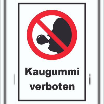 HB-Druck Schild Kaugummi verboten A2 (420x594mm)