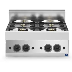 Mastro Cook&Snack Gaskochfeld, 4 Brenner, 700 x 650 x 300 mm