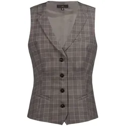 Damen Gastro Weste Glencheck "1715" - S - Rot