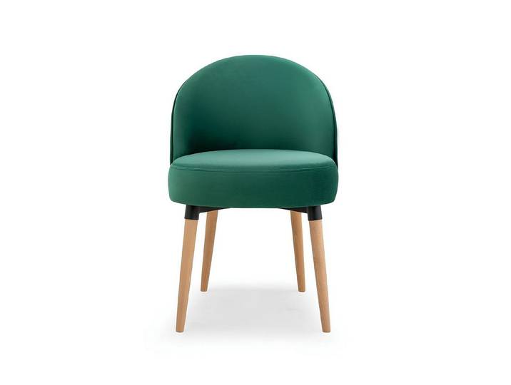 Xlmoebel Polsterstuhl Grüner Polsterstuhl im königlichen Design für Esszimmer und Büro (1 St), Hergestellt in Europa