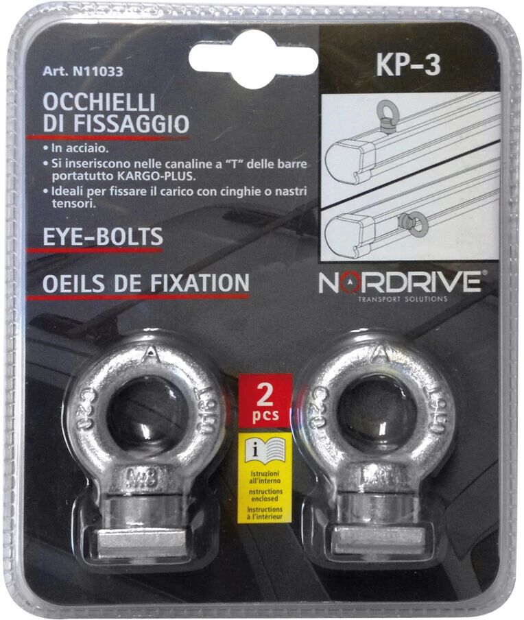 Nordrive CP OCCHIELLI FISSAGGIOKP 3 PER BARRE KARGO PLUS