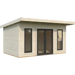 Palmako Gartenhaus Aurelia 12,7 m2 - 44 mm naturbelassen