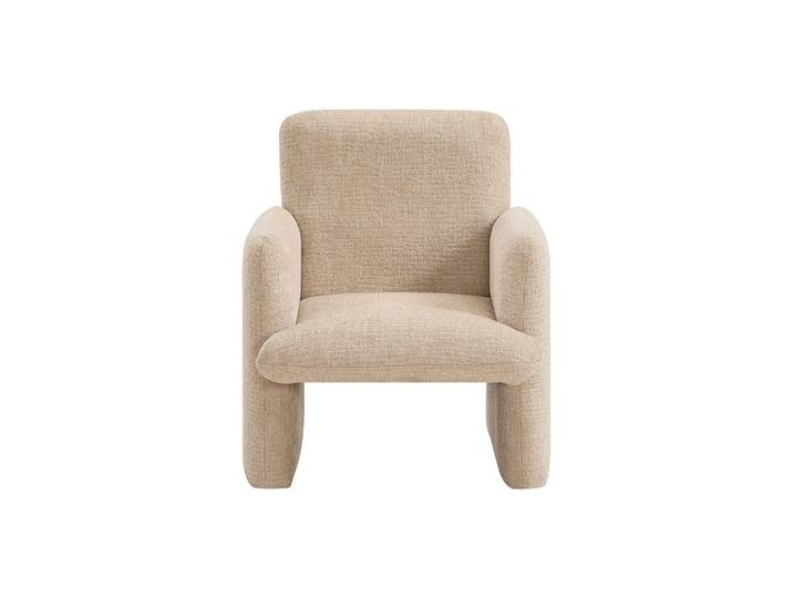 Vente-Unique Sessel mit gerader Rückenlehne - 1 Person - stoff - taupe, beige Mesuto, Taupe, Beige, 53x61.5x52.5 cm, Wohnzimmer, Sessel, Polstersessel