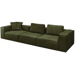 SOFA CARMO Grün Leder