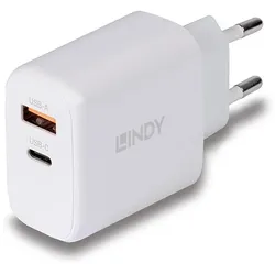 Lindy 73428 Ladegerät für Mobilgeräte Universal Weiß AC Schnellladung Drinnen