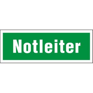 Abtec Hinweisschild Folie, 29,7 x 10,5 cm, Notleiter