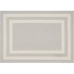 Peyer Syntex Teppich Terrace Bordüre kiesel-hellgrau 60 x 110 cm