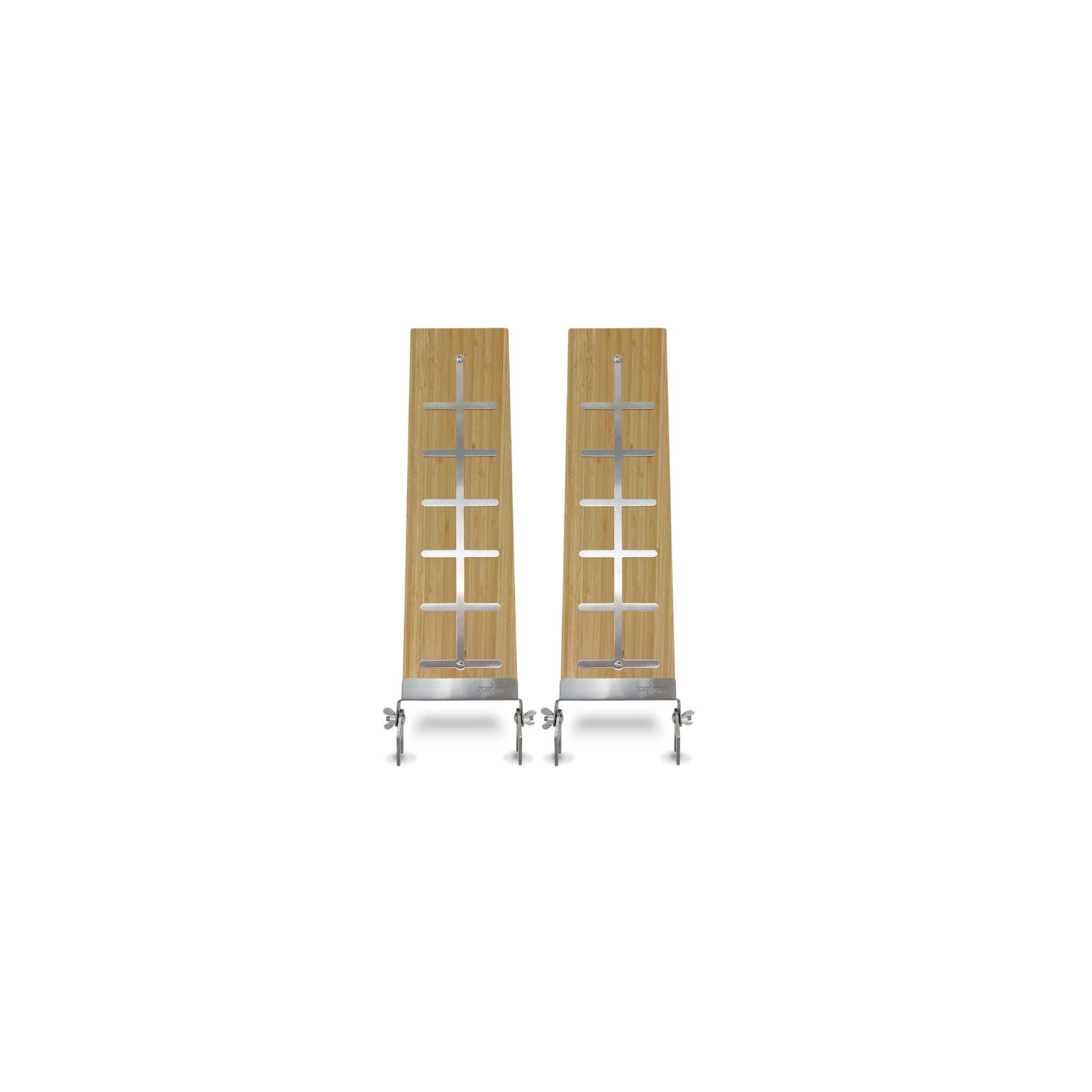Grillfürst Flammlachsbrett Bambus - 140 mm - Schraub-Variante 2er Set