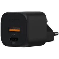 Xtorm GaN2 Ultra Wall Charger (20 W, 2 Ports), USB Ladegerät, Schwarz