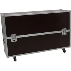 Roadinger Flightcase 2x LCD ZL65 (Zubehör), Audio Racks + Cases, Braun