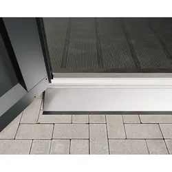 Hörmann Ecostar Bodenschwellenrampe für "Euroline" & "Juno" Gerätehäuser,silber,