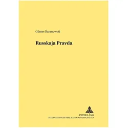 Die 'Russkaja Pravda' - ein mittelalterliches Rechtsdenkmal, Fachbücher von Günter Baranowski