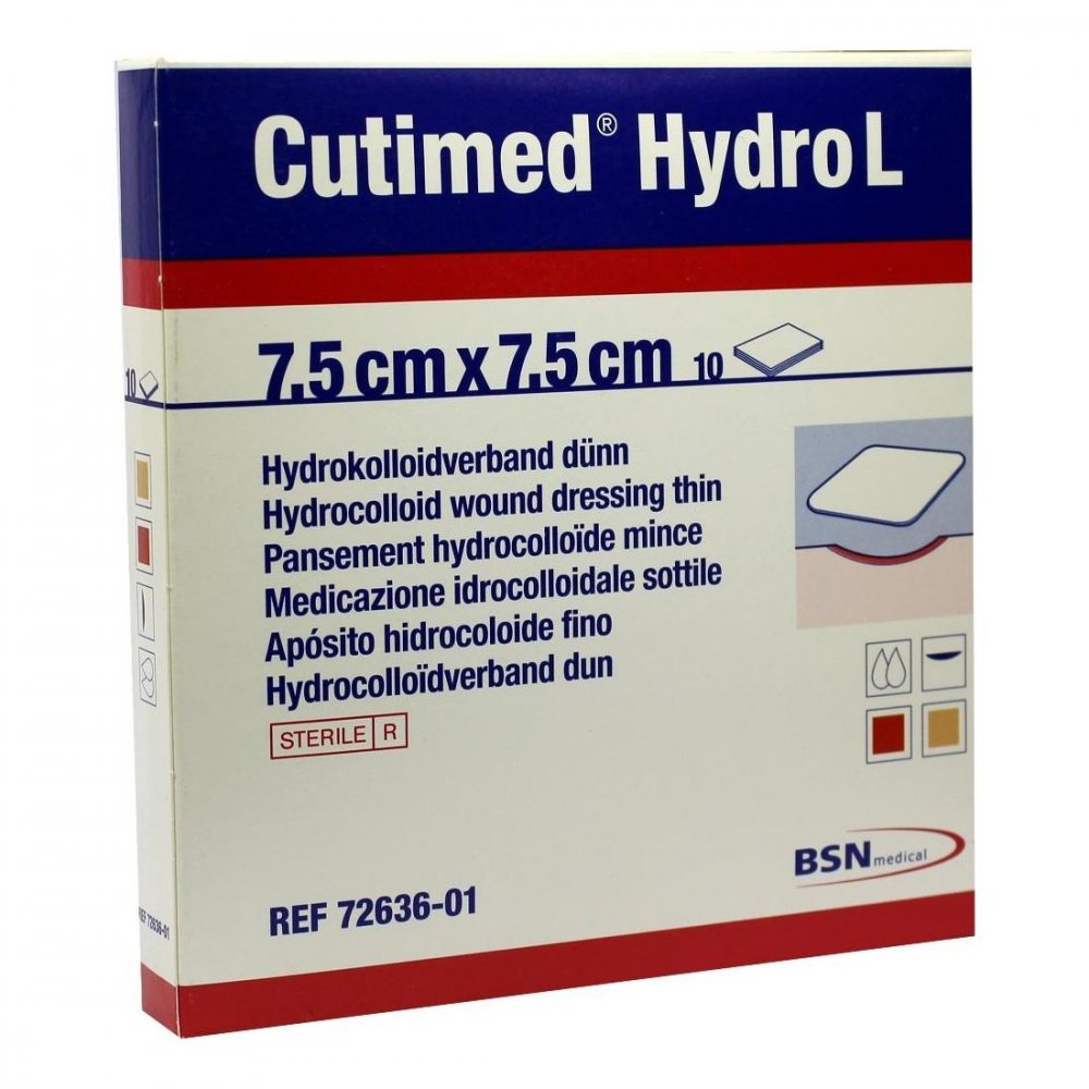 BSN medical GmbH Cutimed Hydro L Hydrok.ver.7,5x7,5cm dünn 02784158