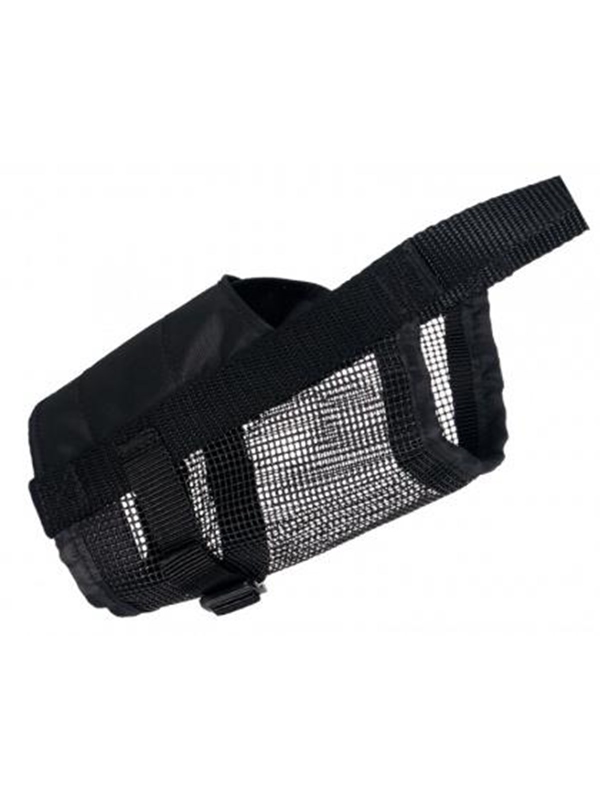 Trixie Muzzle with net insert polyester L-XL black