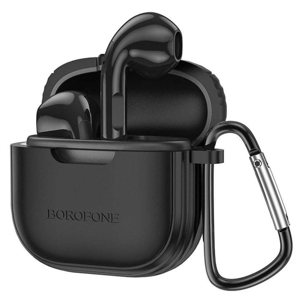 Borofone - Wireless Earbuds Charm (BW29) - Bluetooth V5.3, True Wireless, 200mAh - Black (4 h, Kabellos) (42453422)