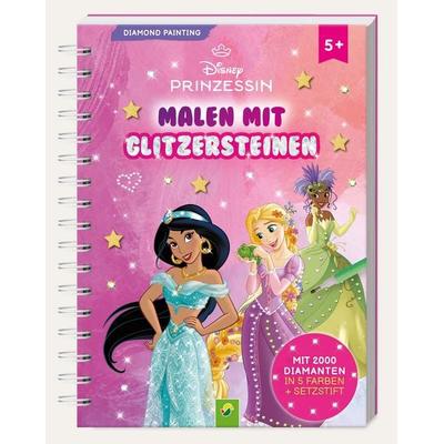 Disney Prinzessin Diamond Painting I Malen mit Glitzersteinen, Gebundene Ausgabe von , Schwager & Steinlein, 978-3-8499-5064-4