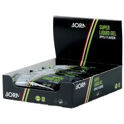 BORN Energiegel Super Liquid Gel Apple | 55 ml | 12 Beutel Box