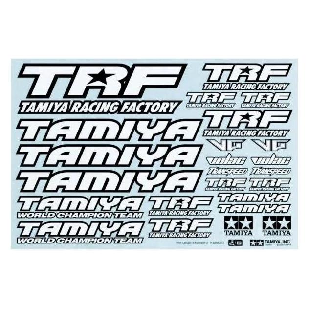 Tamiya 1:10 Sticker-Set TRF schwarz/weiss (300042164)