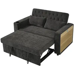 Schlafsofa 140x137x84 cm mit Stauraum, Schlaffunktion und USB-Anschluss – modernes Design und hoher Komfort in Grau