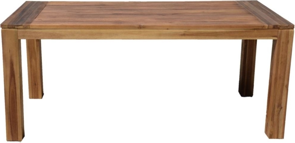 Gartentisch >Topeka< in braun/holzoptik aus Akazie - 90x77x180cm (BxHxT)