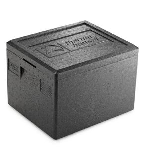 thermohauser Thermobox schwarz, 10 Liter, Kunststoff EPP, GN 1/2, 39 x 33 x 18 cm