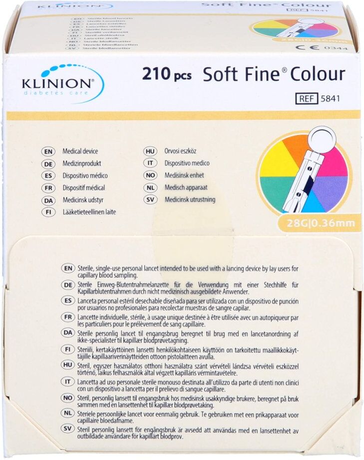 Soft Fine colour Lanzetten 28 G 0,36 mm