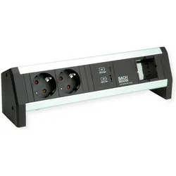 Bachmann, Steckdosenleiste, DESK 2xCEE7/3 1xUSB A&C (3x, CEE 7/3, USB-A, USB-C)