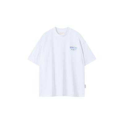 T-Shirt ANOTHER COTTON LAB "Another Cotton Lab Another Sunday T-Shirt", Damen, Gr. XS, weiß, 100% Baumwolle, bedruckt, oversize, Rundhals, Shirts T-Shirt
